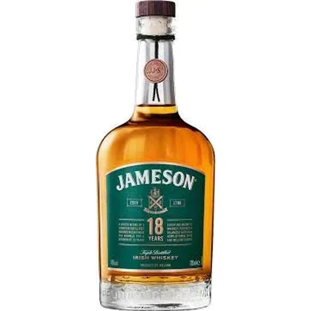 Jameson 18 Year Old Irish Whiskey 700ml Irish Whiskey bottle - jameson whisky