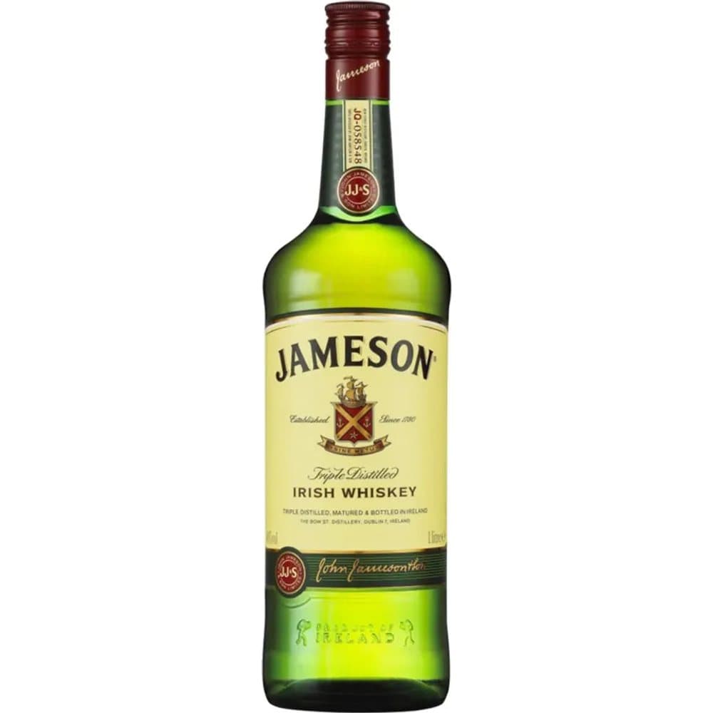 Jameson Irish Whiskey 1L 1L Irish Whiskey bottle - jameson whisky