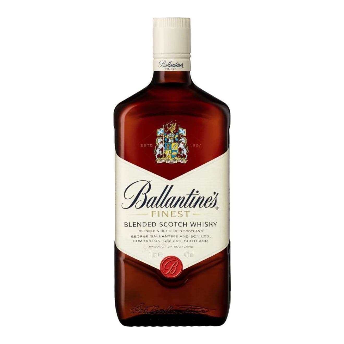 Ballantine's Finest Blended Scotch Whisky 700ml Scotch Whisky bottle - ballantines whisky