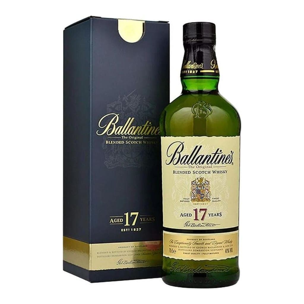 Ballantines 17 Year Old Blended Scotch Whisky 700ml Scotch Whisky bottle - ballantines whisky