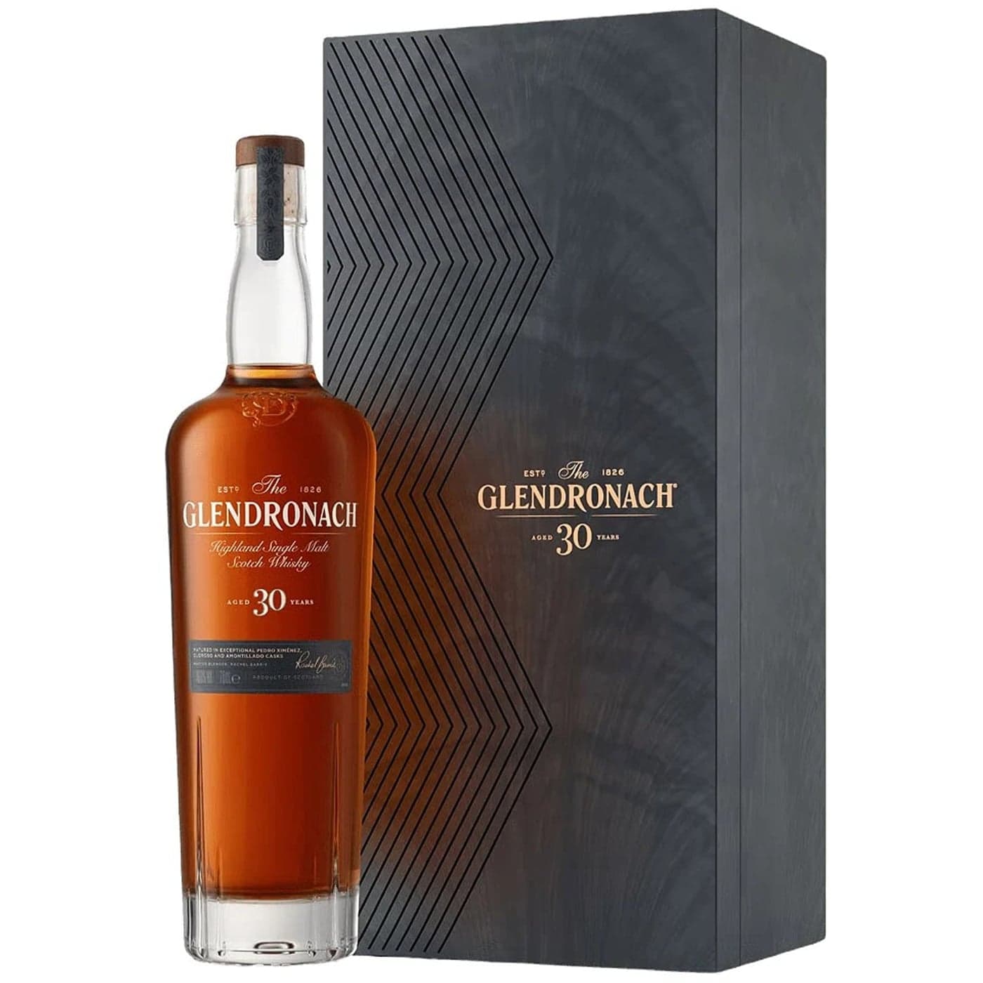 GlenDronach 30yo Scotch Whisky 700ml Single Malt / Blended Scotch bottle - glendronach 12