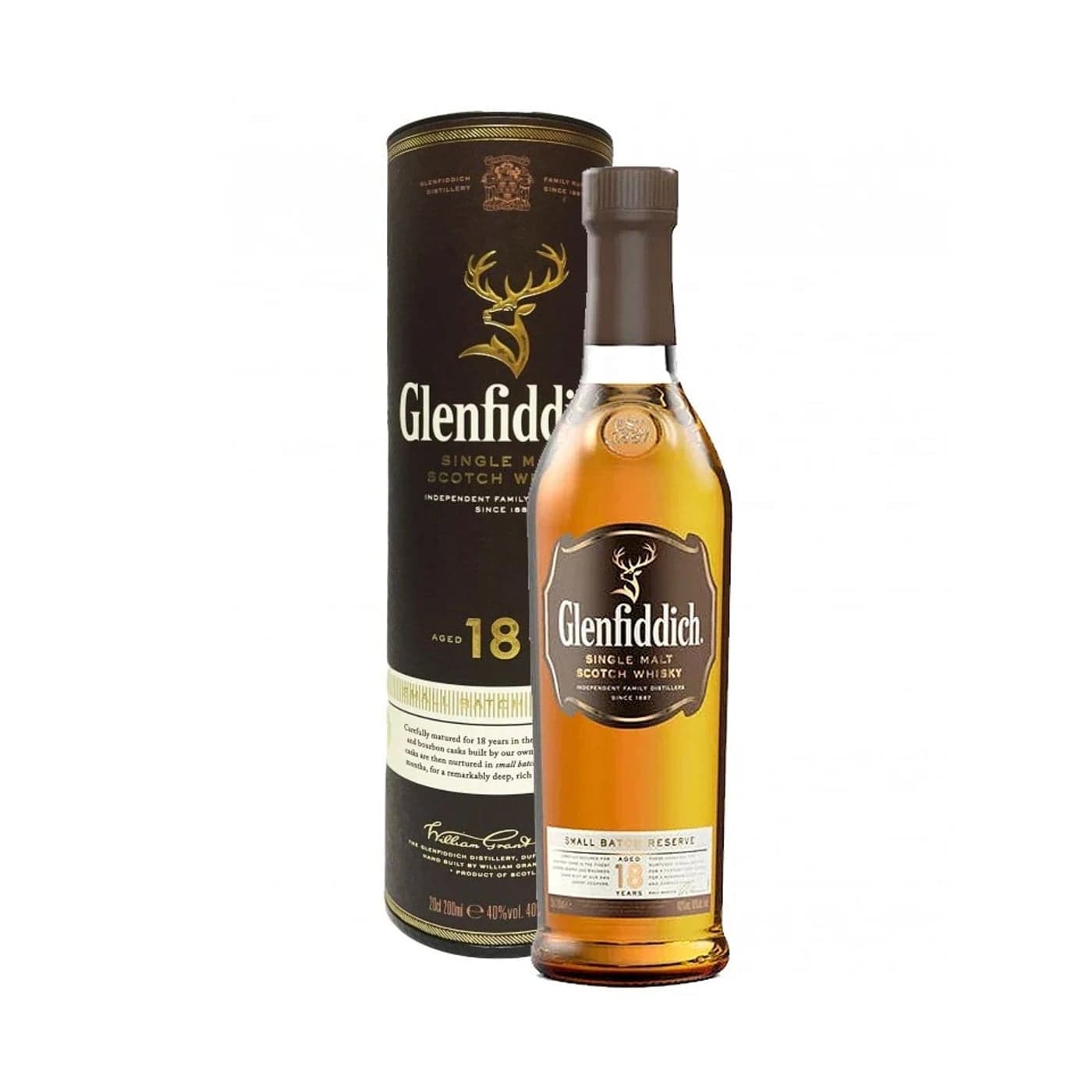 Glenfiddich 18yo 200ml Scotch Whisky 200ml Single Malt / Blended Scotch bottle - glenfiddich