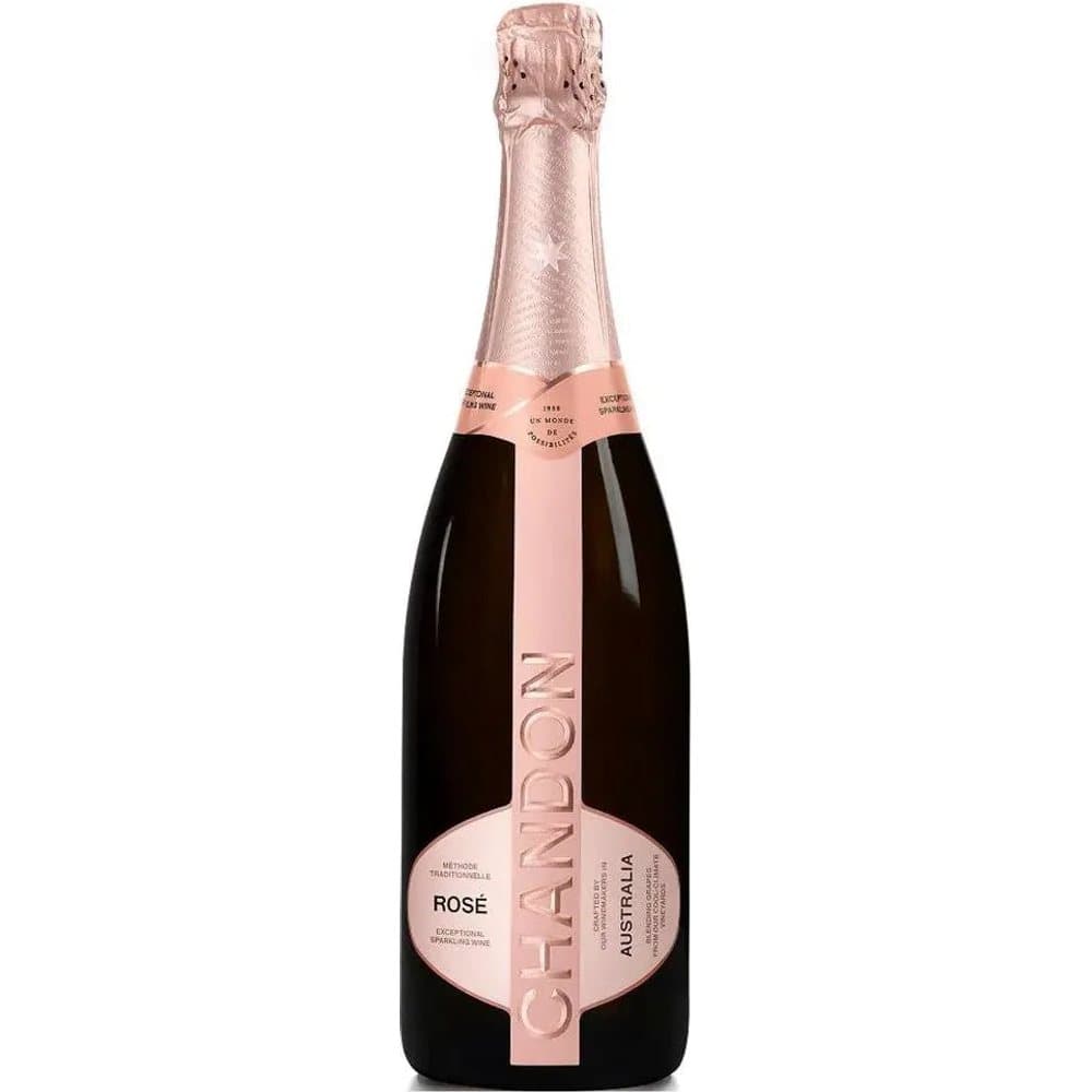 Chandon Rosé NV 750ml Sparkling Wine bottle - chandon champagne