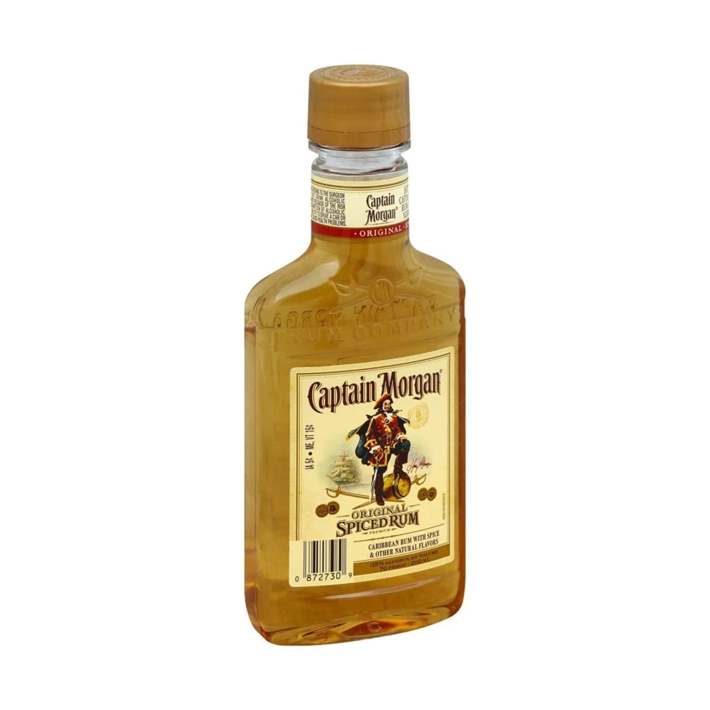 Captain Morgan Spiced Rum 200ml 200ml Spiced Rum bottle - captain morgan