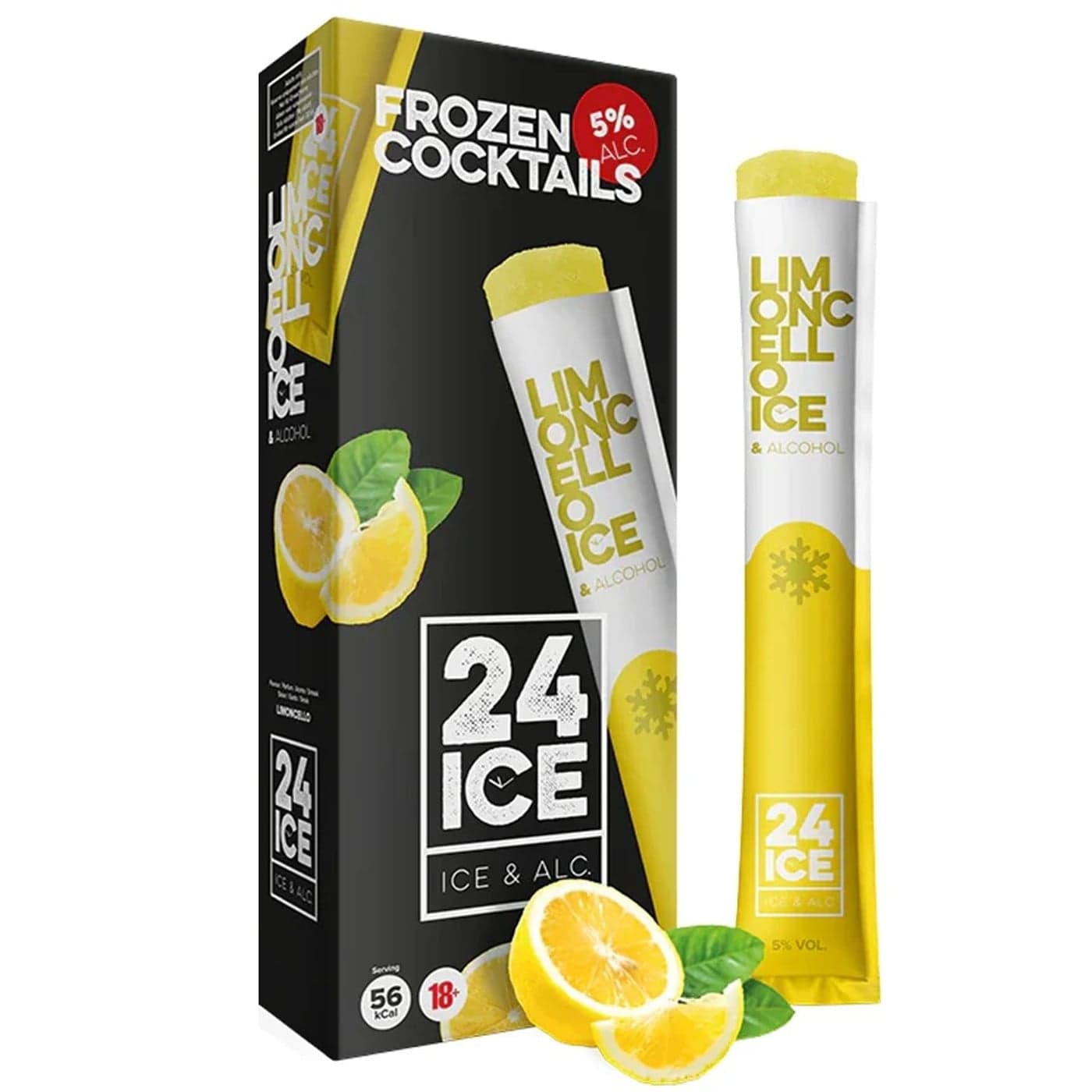 24 Ice Limoncello 375ml (Case of 24) Ready-to-Drink Premix bottle - vodka soda premix