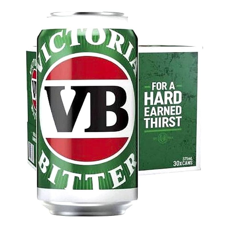 Victoria Bitter VB Beer Case Cans 24x 375ml Beer pack - victoria bitter beer