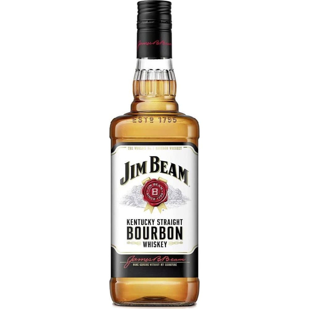 Jim Beam White Label Kentucky Bourbon Whiskey 700ml Bourbon bottle - jim beam