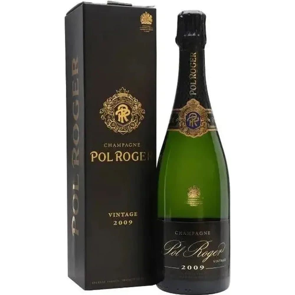 Pol Roger Brut Vintage Gift Box 750ml Champagne bottle - pol roger