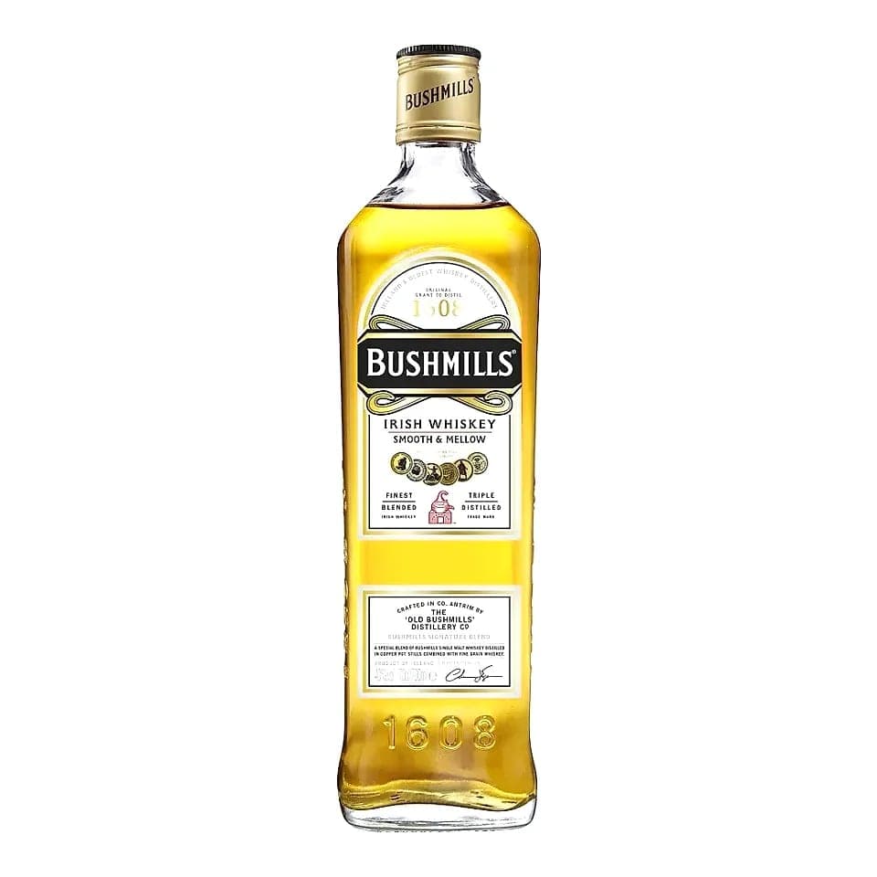 Bushmills Original Blended Irish Whiskey 700ml Irish Whiskey bottle - bushmills irish