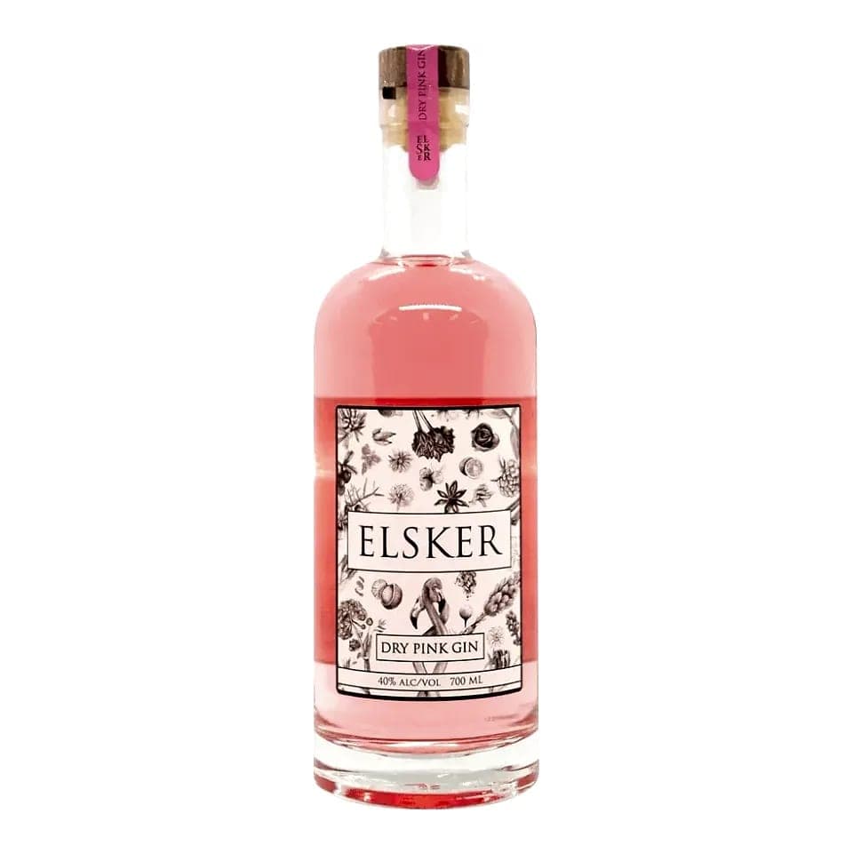 Elsker Dry Pink Gin 1L Gin bottle - gin gifts australia