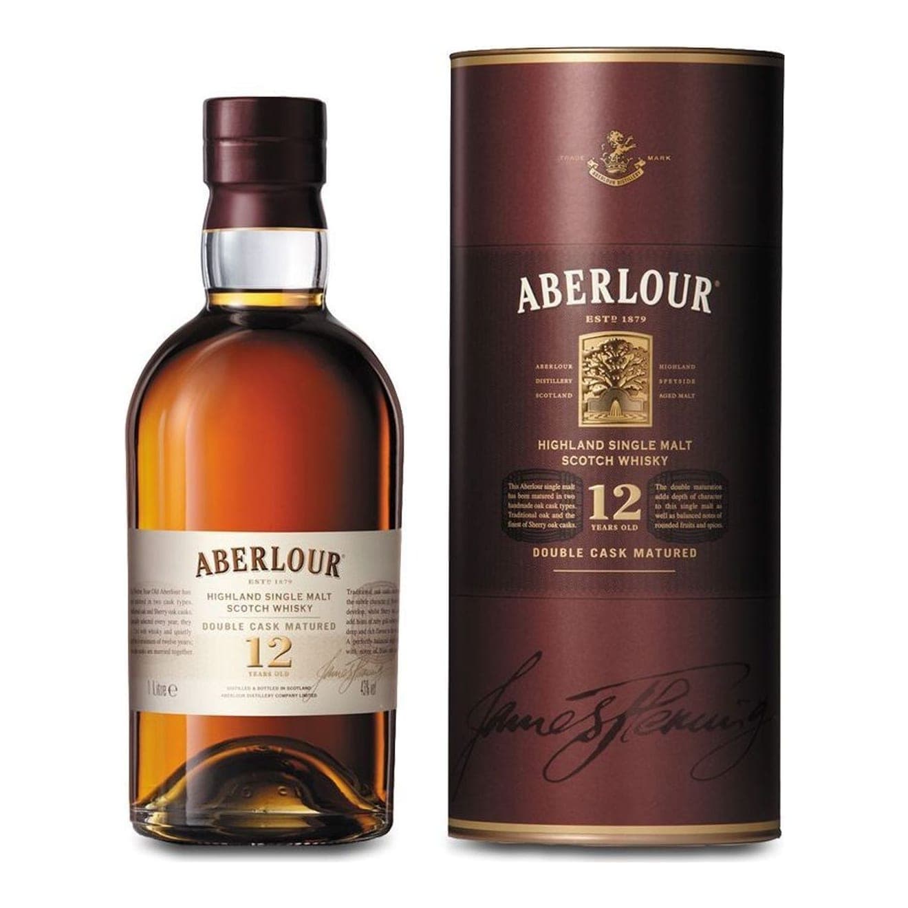 Aberlour 12 Year Old Non-Chill Filtered Single Malt Scotch Whisky 700ml Scotch Whisky bottle - aberlour whiskey
