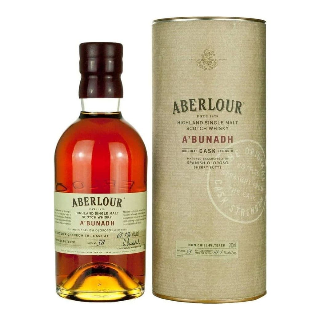 Aberlour A'bunadh Batch 76 Cask Strength Single Malt Scotch Whisky 700ml Scotch Whisky bottle - aberlour whiskey