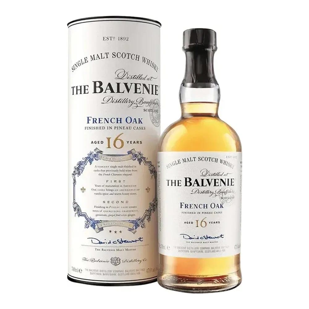 Balvenie 16 Year Old French Oak Pineau Cask Single Malt Scotch Whisky 700ml Scotch Whisky bottle - balvenie
