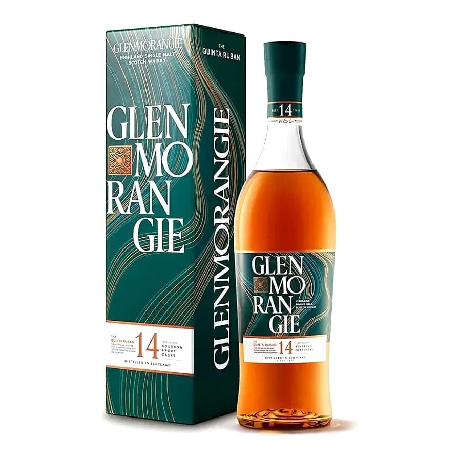 Glenmorangie 14 Year Old The Quinta Ruban Port Cask Single Malt Scotch Whisky 750ml Scotch Whisky bottle - glenmorangie