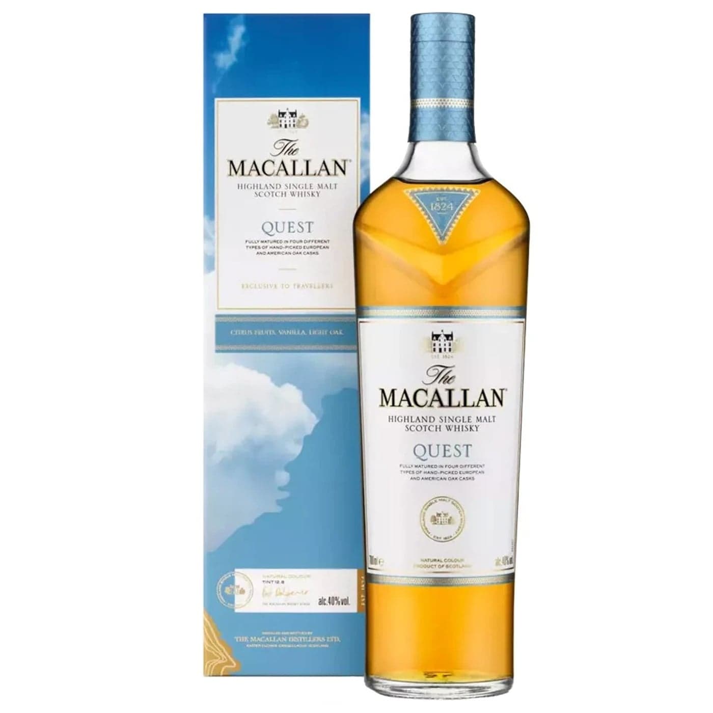 Macallan Quest Scotch Whisky 700ml Single Malt / Blended Scotch bottle - macallan 12