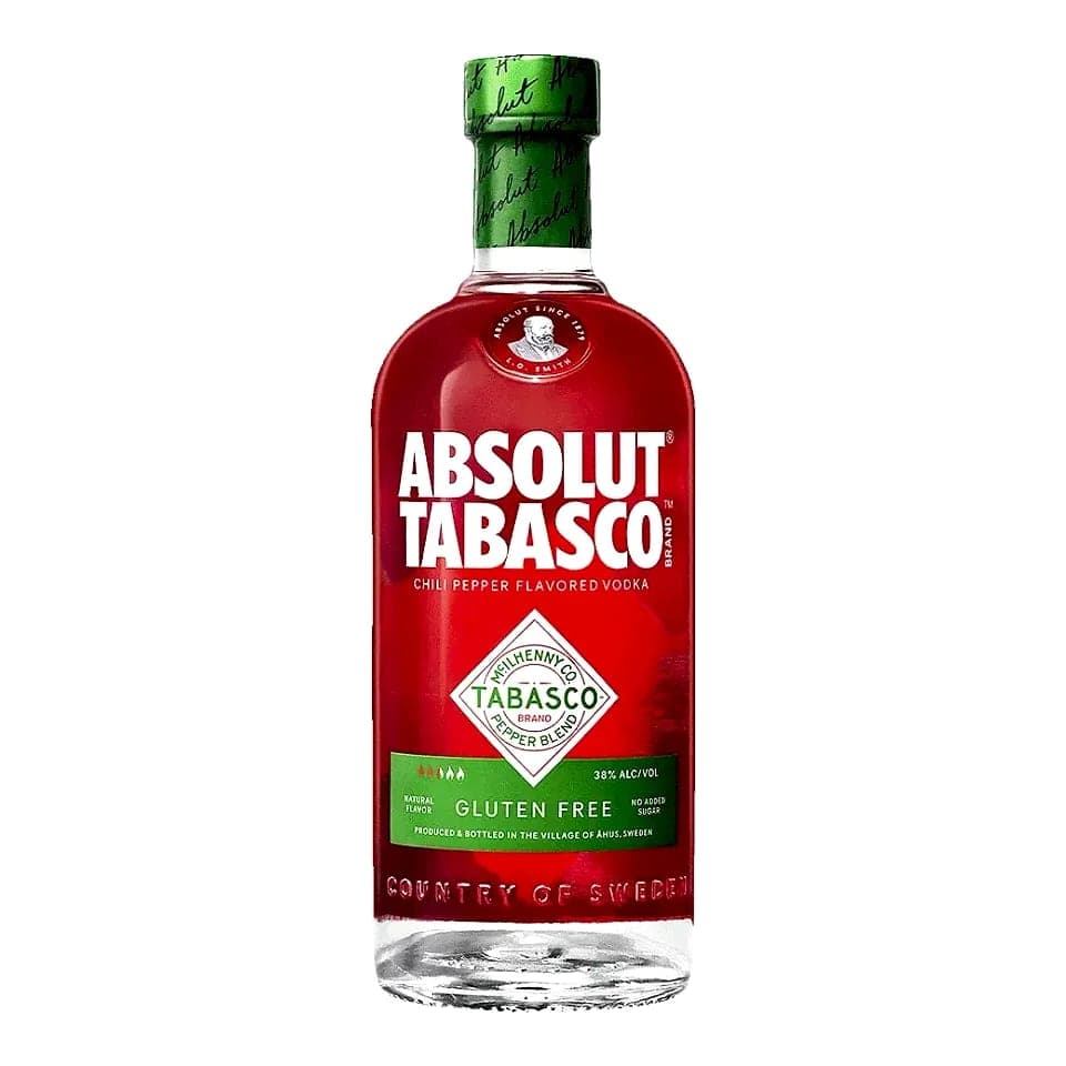 Absolut Tabasco Chilli Pepper Flavoured Swedish Vodka 1L Vodka bottle - buy absolut vodka