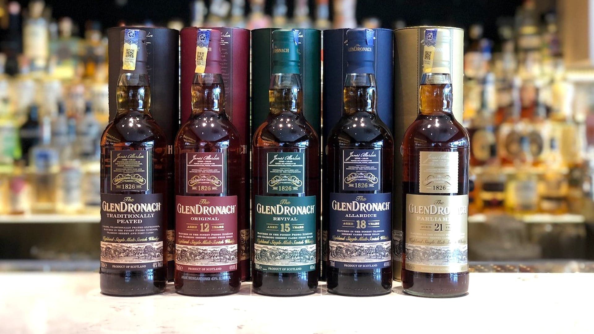 The GlenDronach — Five Sherry Cask Icons
