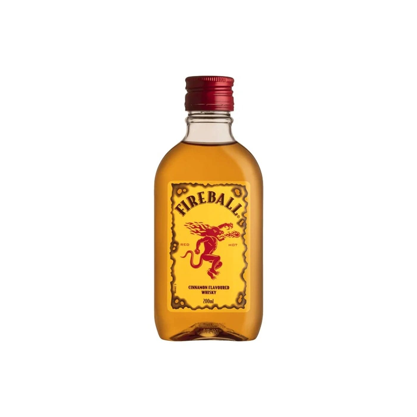 Fireball 200ml Cinnamon Liqueur - Fireball fine spirit