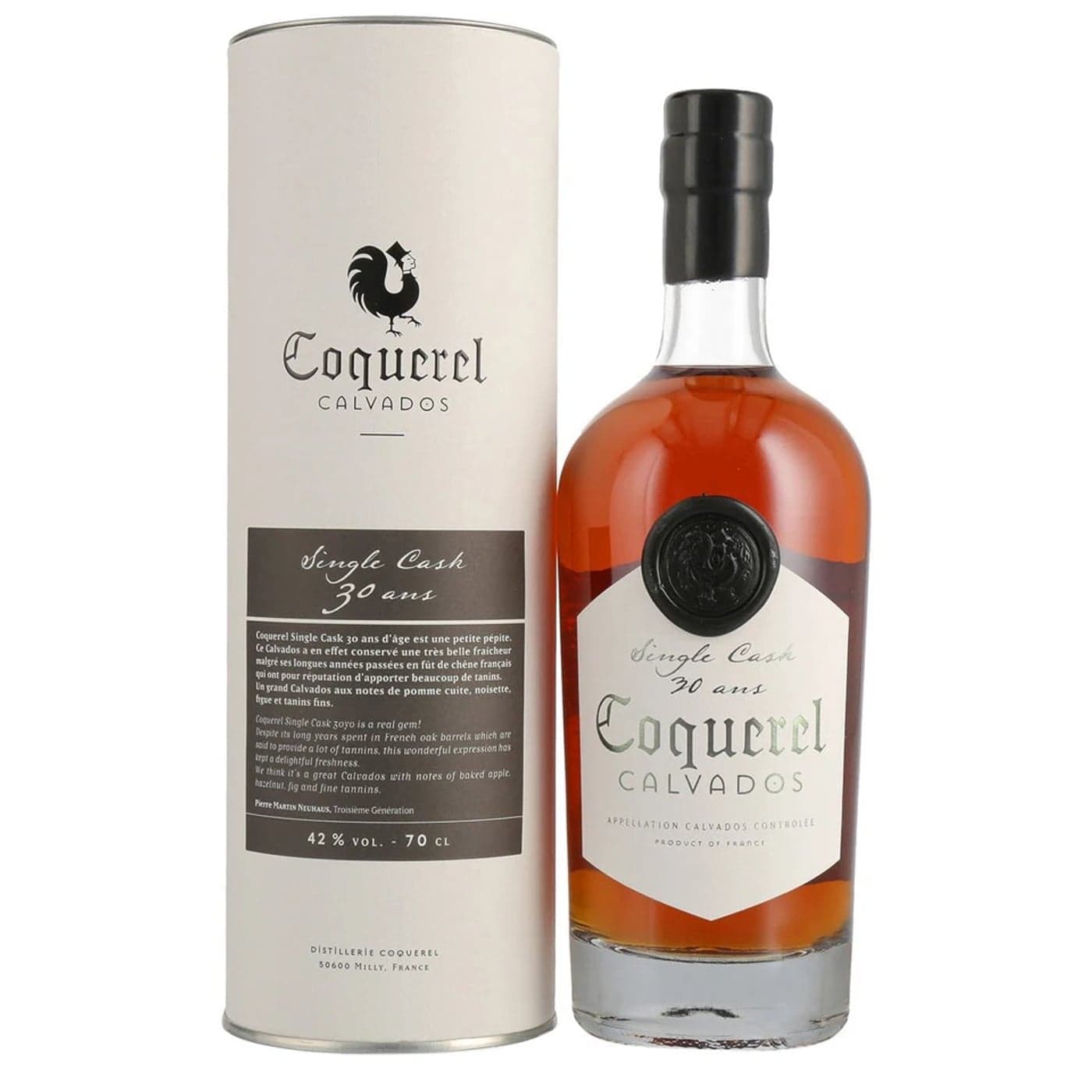 Coquerel Calvados 30yo Single Cask Cognac & Brandy - Coquerel fine spirit