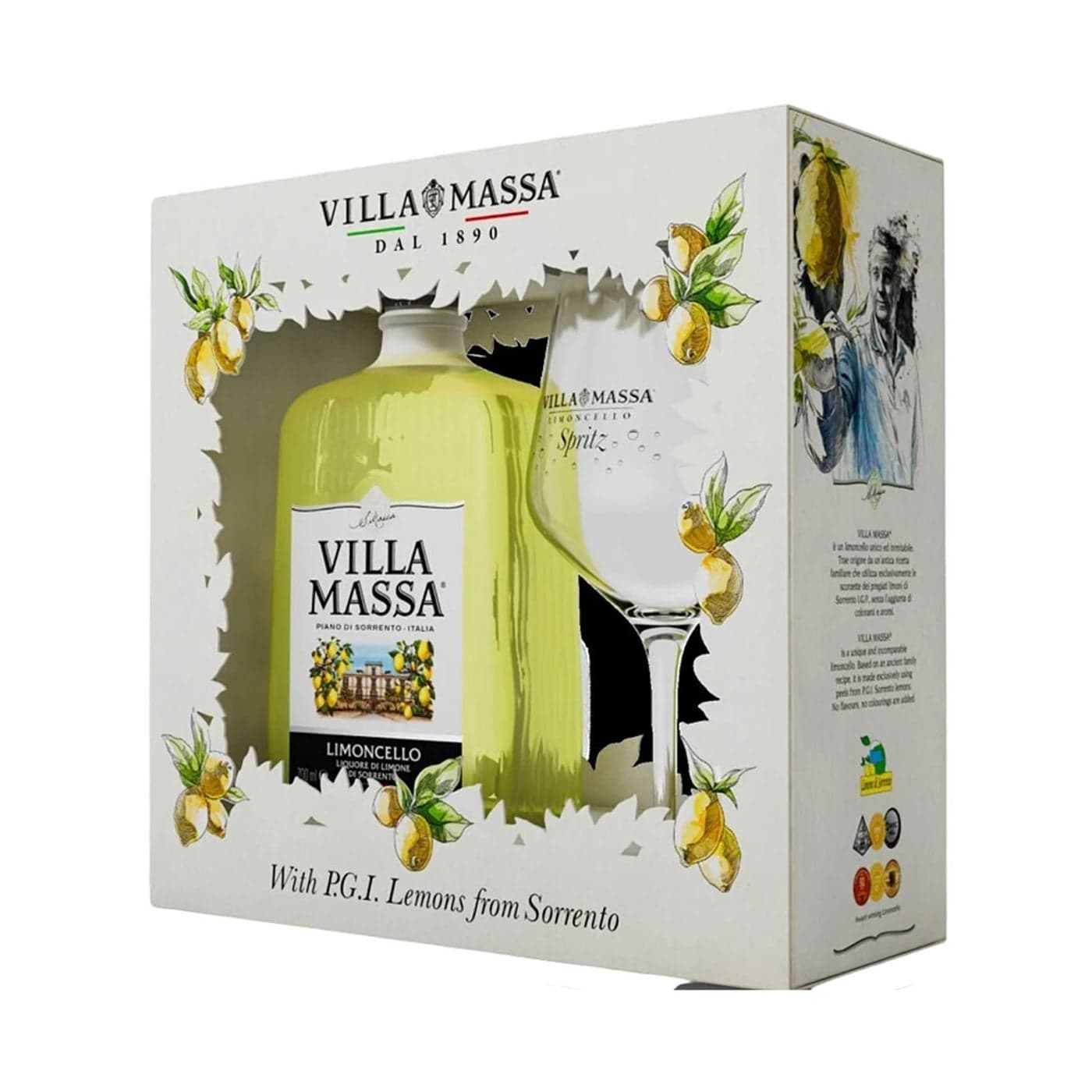 Villa Massa Spritz Glass Pack Limoncello - Villa fine spirit
