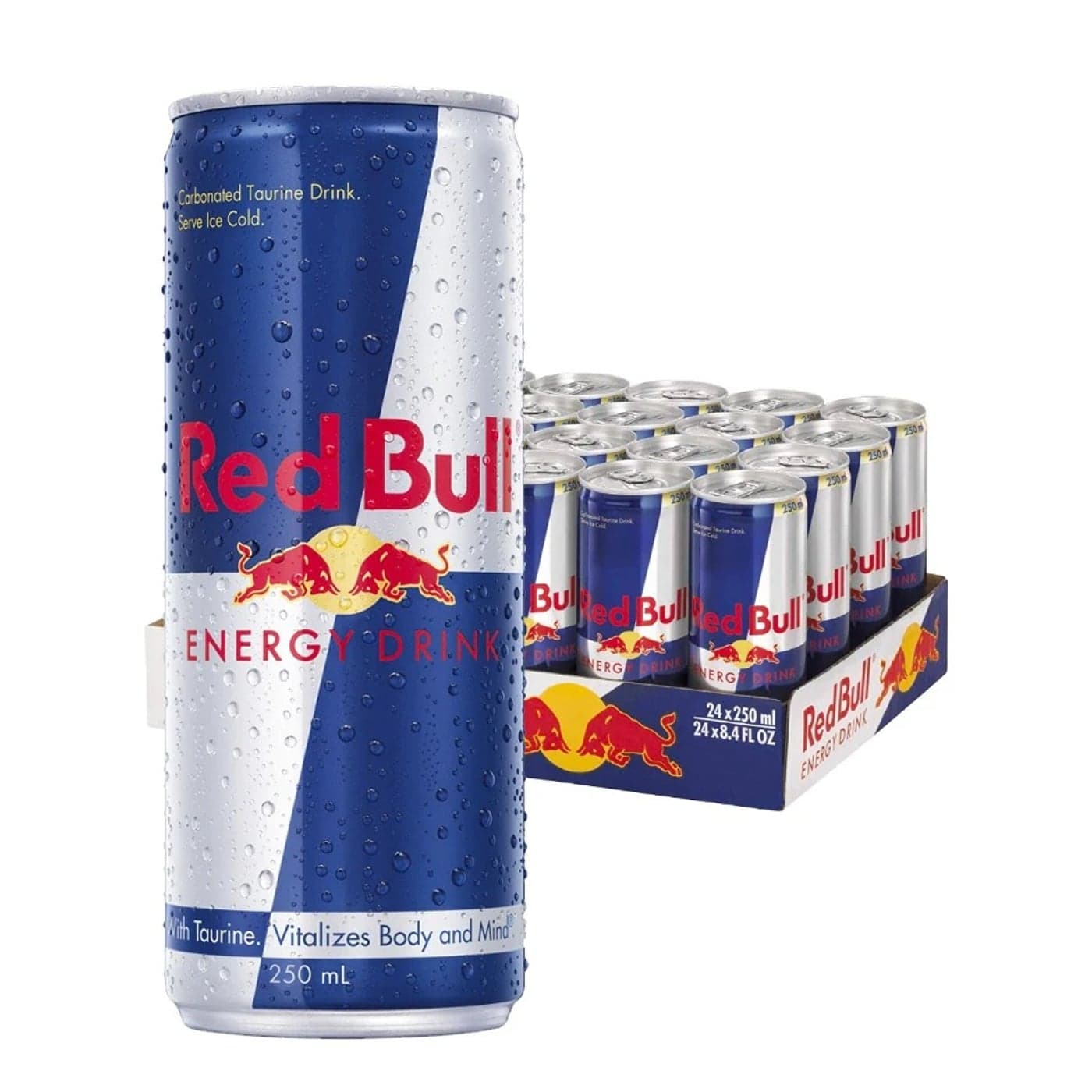 Red Bull Cans 250ml Mixers, Water & Condiments - Energy Drinks fine spirit