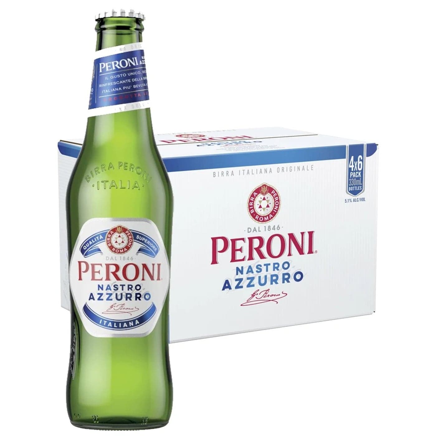 Peroni Nastro 6pack Non-Alcoholic Beer - Peroni fine spirit