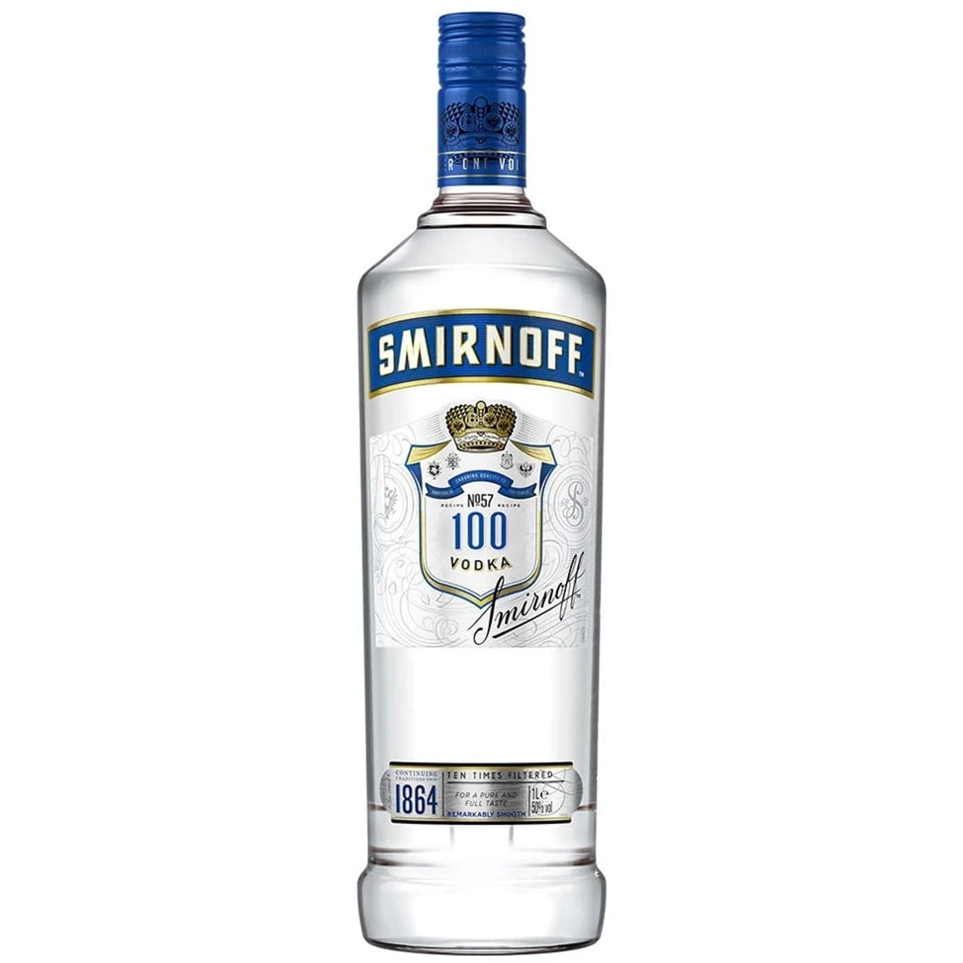 Smirnoff Blue 1L Russian Vodka - Smirnoff fine spirit