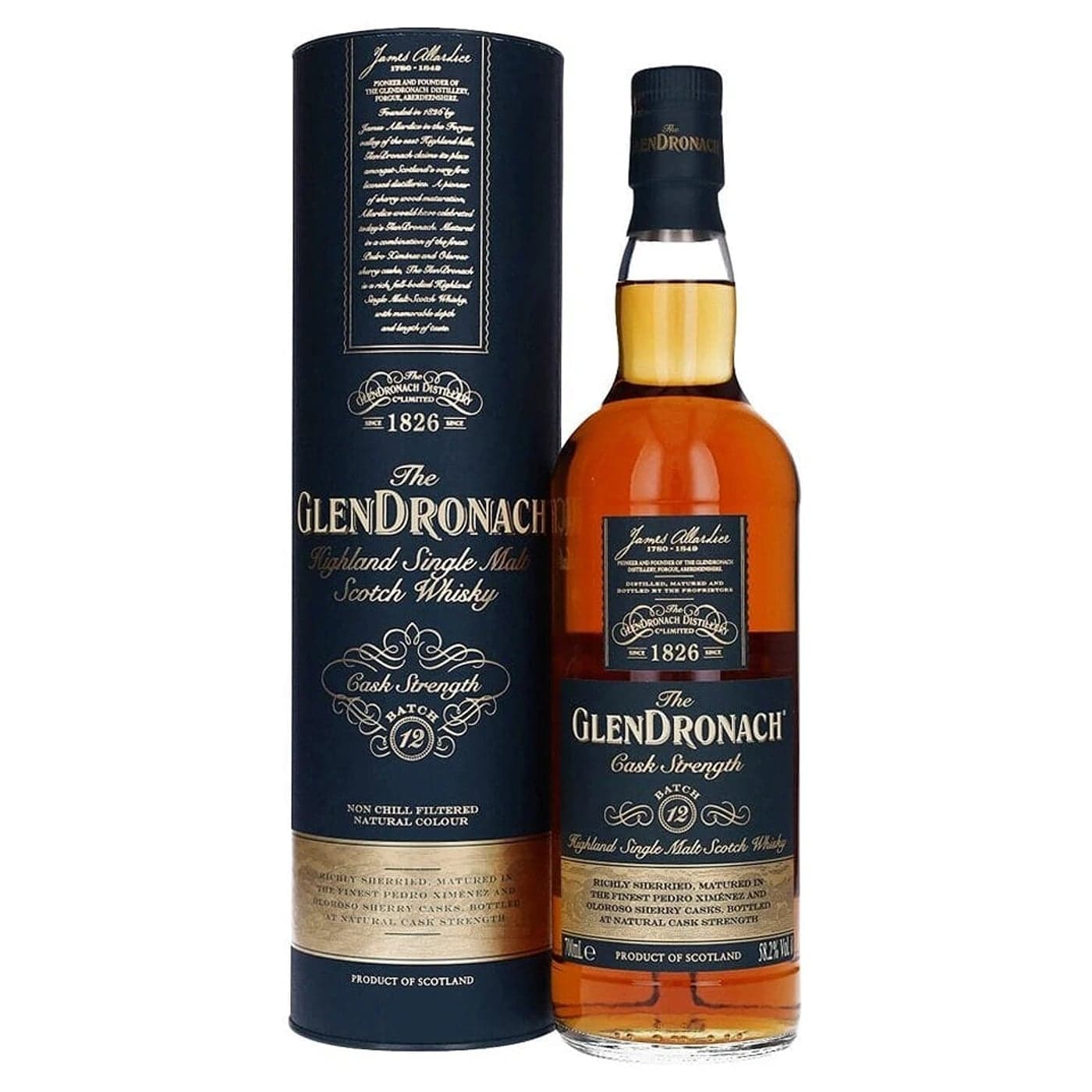 Glendronach Cask Strength Batch Scotch Whisky - Glendronach fine spirit